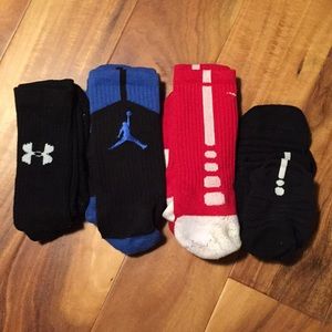 Lot of M Basketball socks (Nike Elite, Jordan, UA)